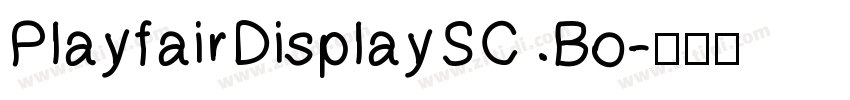 PlayfairDisplaySC Bo字体转换